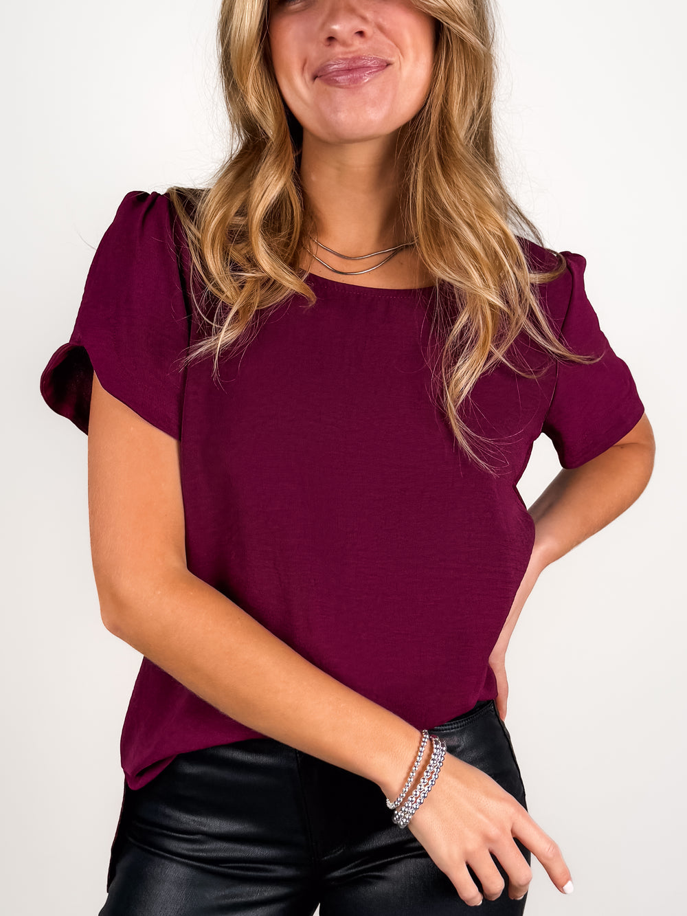 Not So Basic Short Sleeve Top in