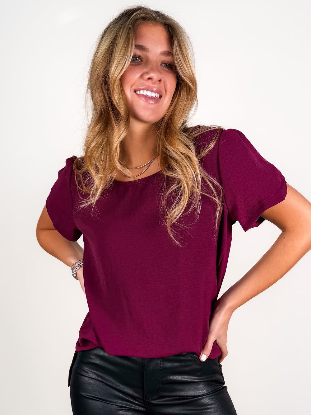 Not So Basic Short Sleeve Top in