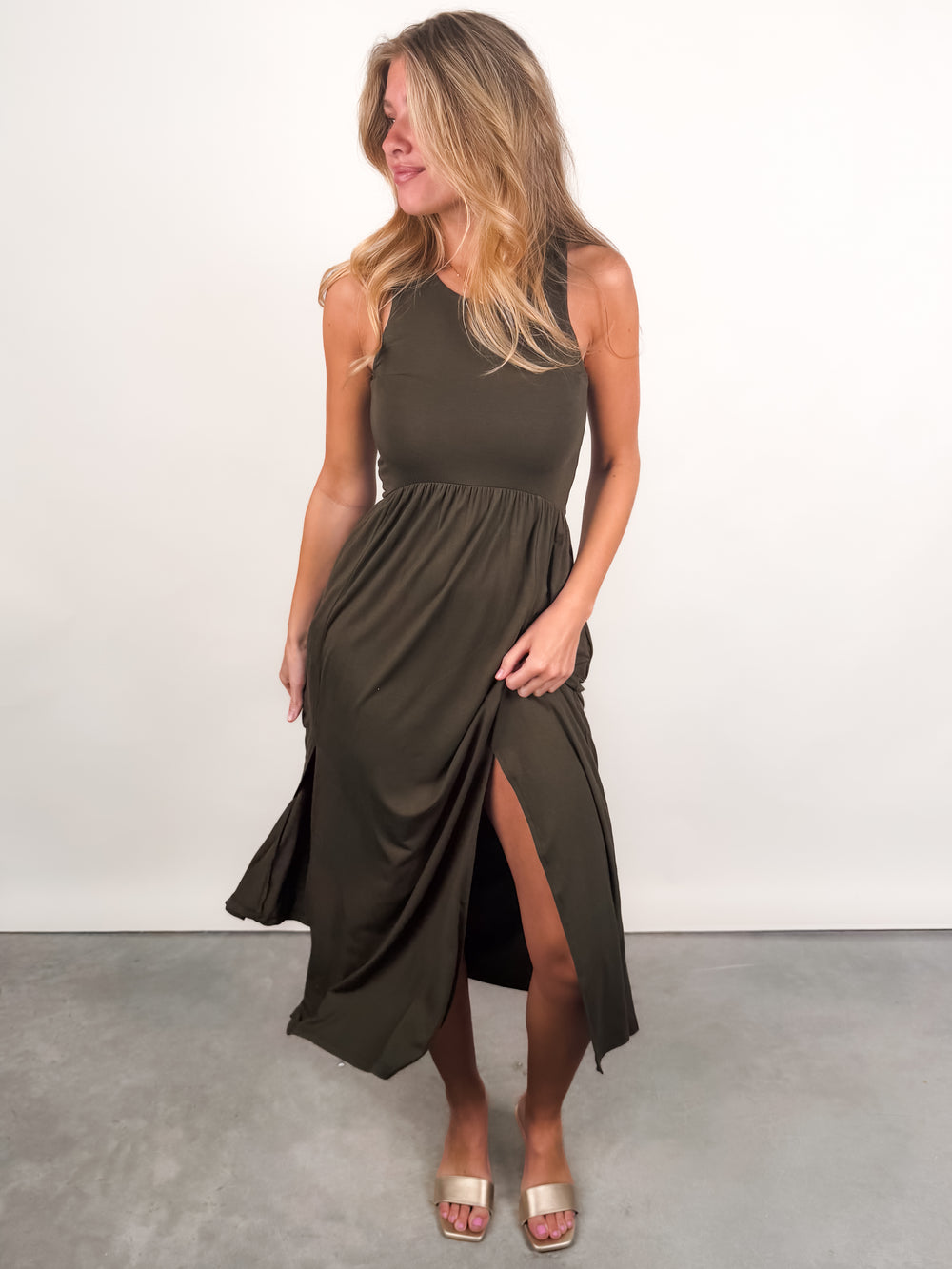 You Could Relate Slit Dress