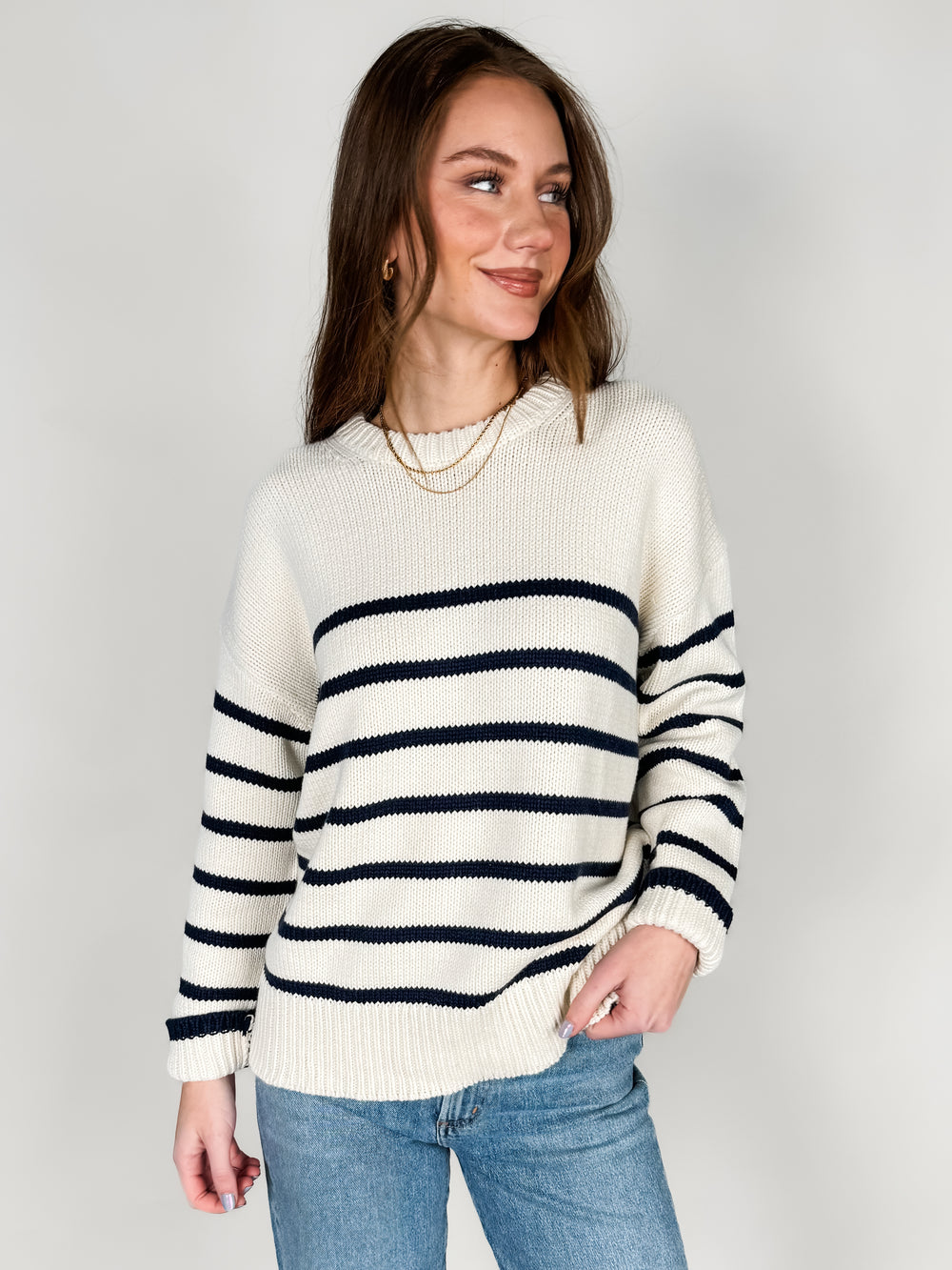 Boyfriend Stripe Sweater