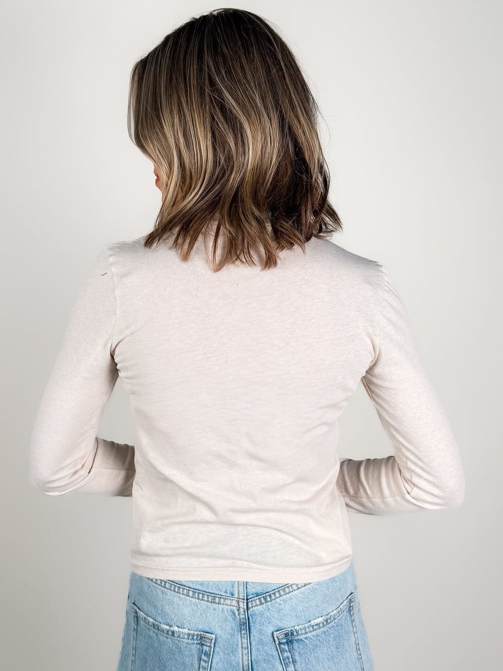 Cindy Recycled Cotton Turtleneck