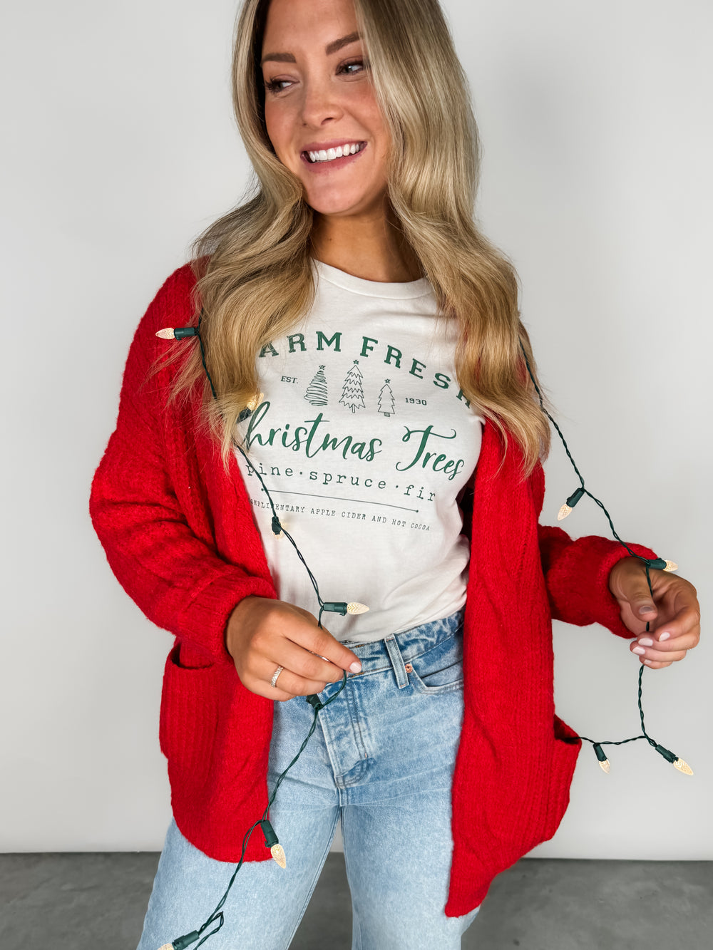 Farm Fresh Christmas Trees Graphic Tee