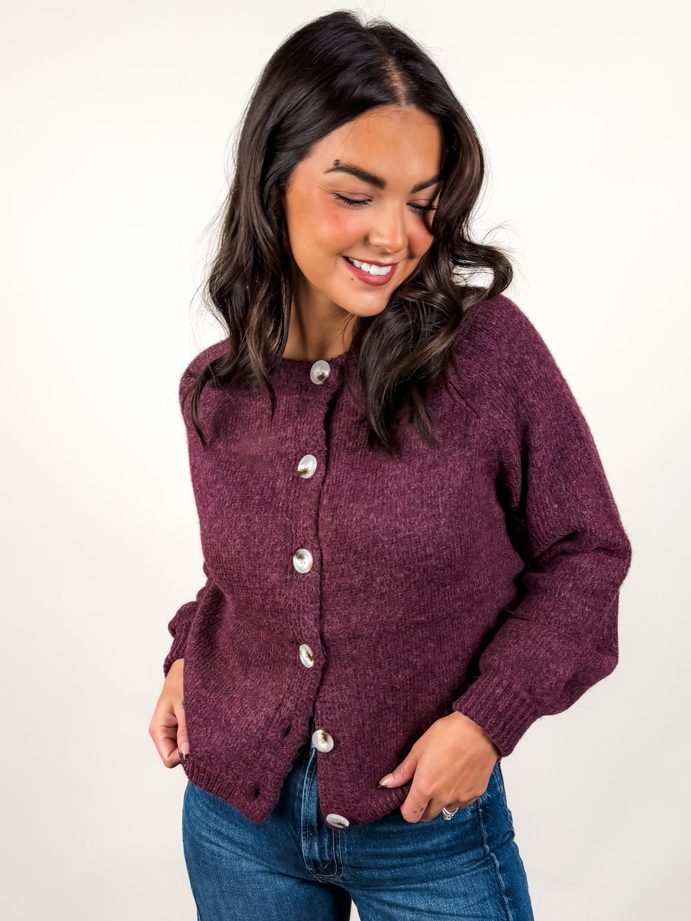 Rada L/S Button Front Cardigan