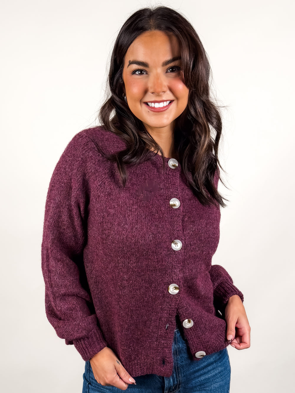 Rada L/S Button Front Cardigan