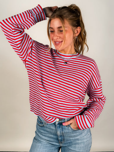 Red Striped Sweater