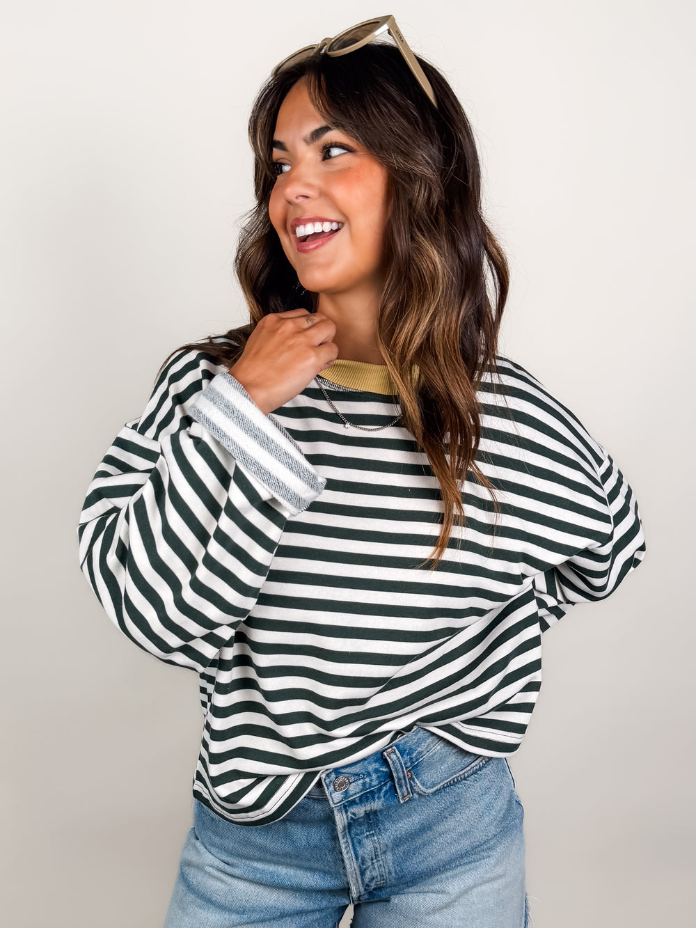 Anywhere Near You Striped Top in