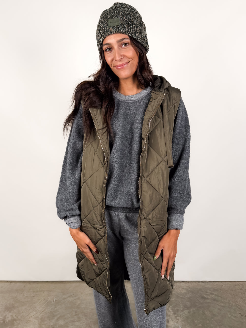 Think About The Day Hoodie Vest