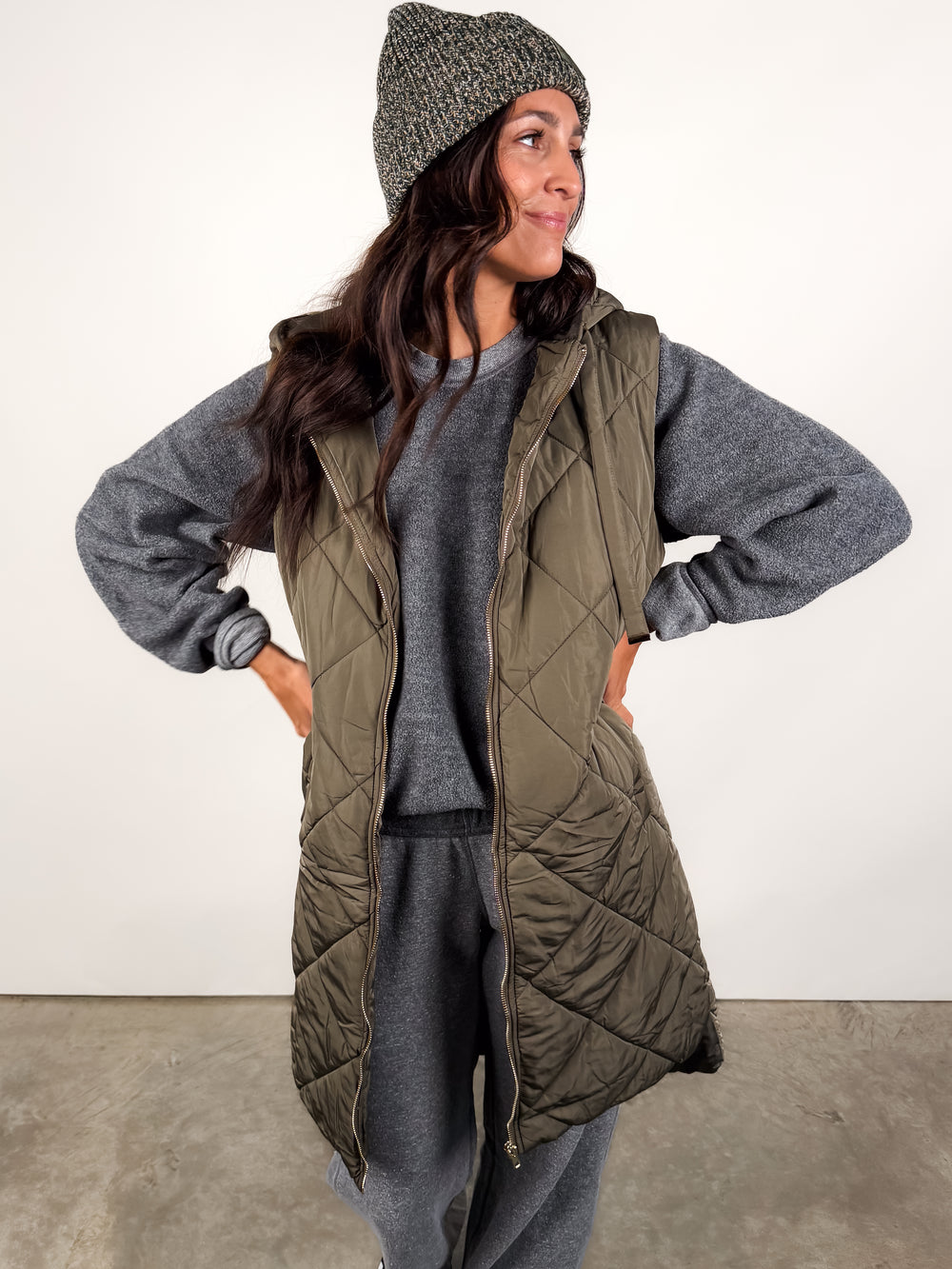 Think About The Day Hoodie Vest