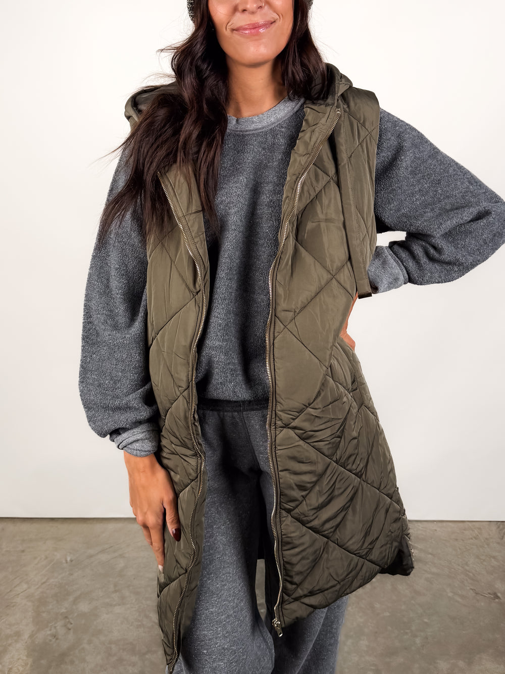 Think About The Day Hoodie Vest