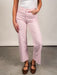 Pink Wide Leg Jeans