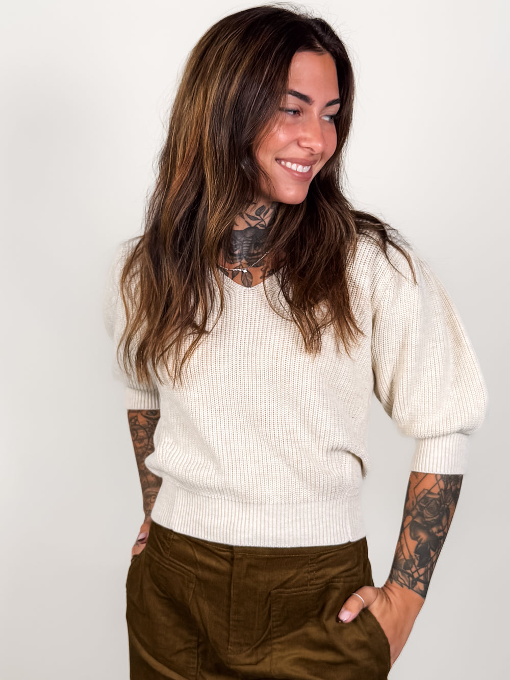 One More Time Sweater
