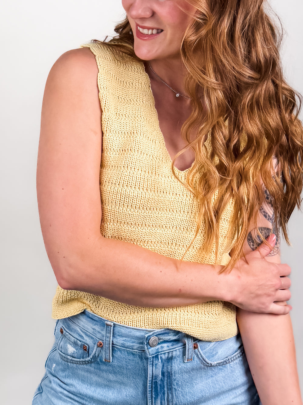Pineapple Sweater Tank