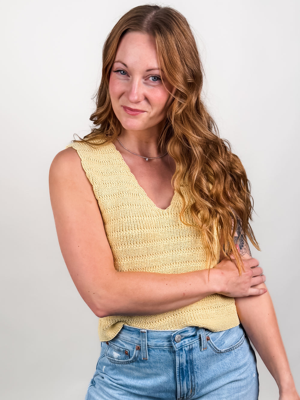 Pineapple Sweater Tank