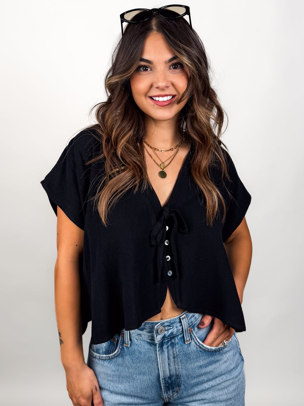 Forgetting To Give Back Linen Blouse
