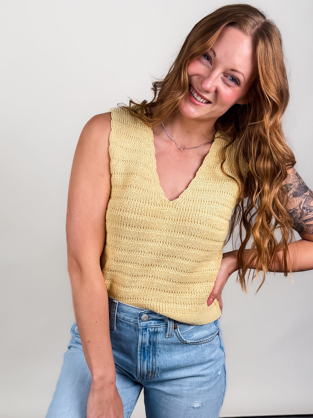 Pineapple Sweater Tank