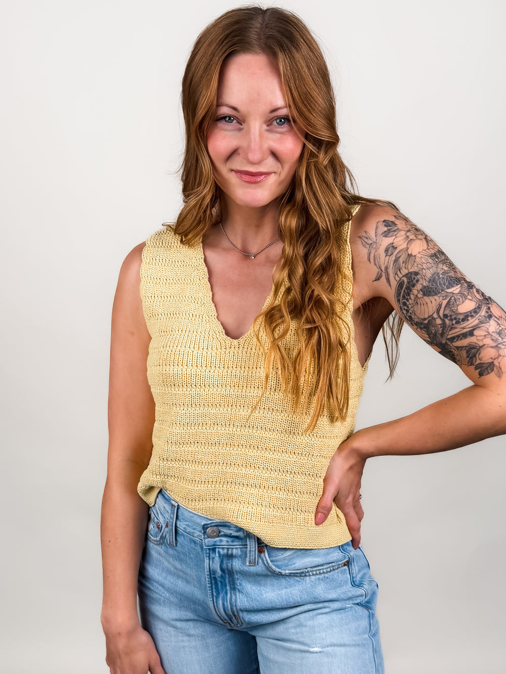 Pineapple Sweater Tank