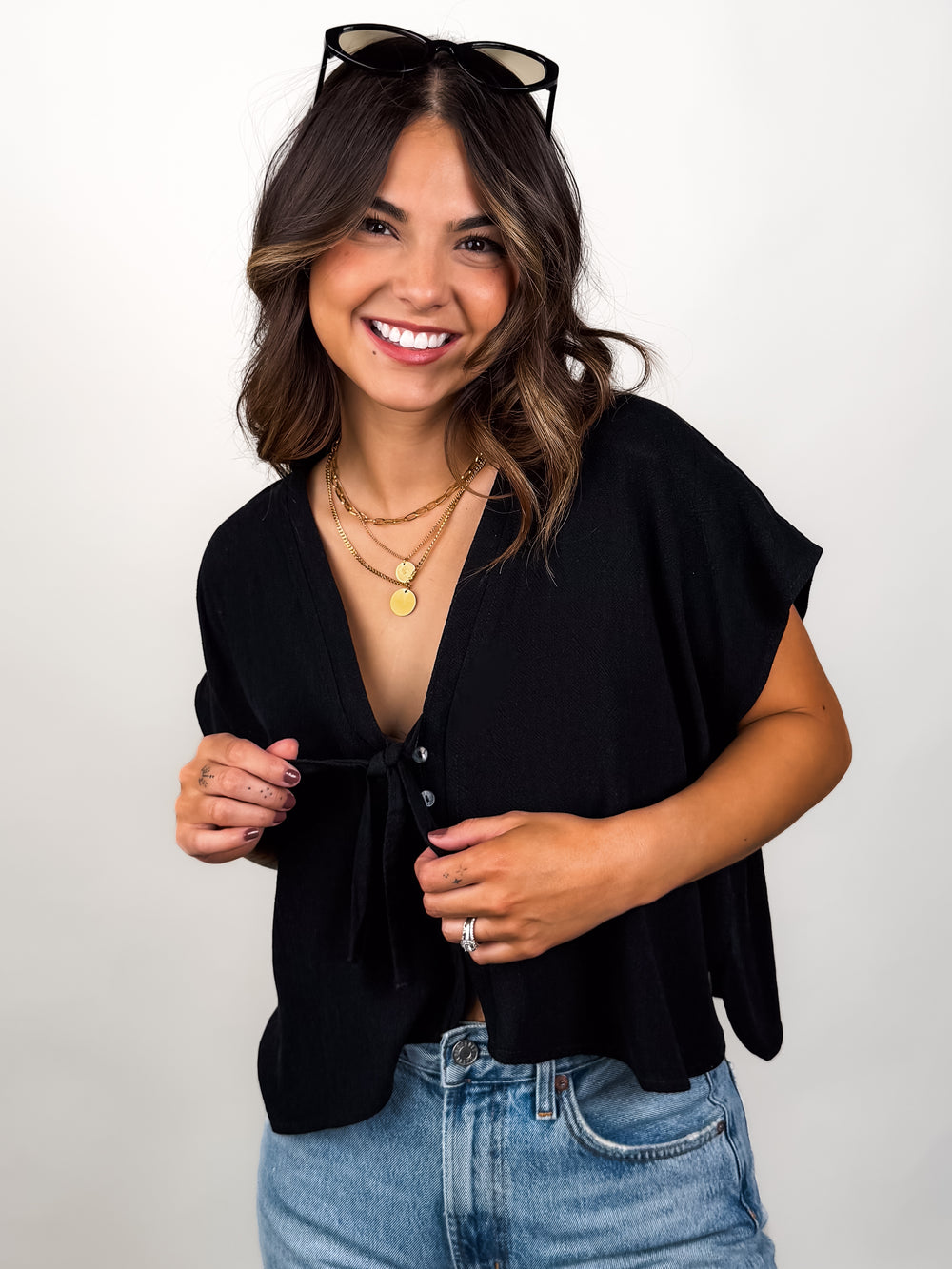 Forgetting To Give Back Linen Blouse