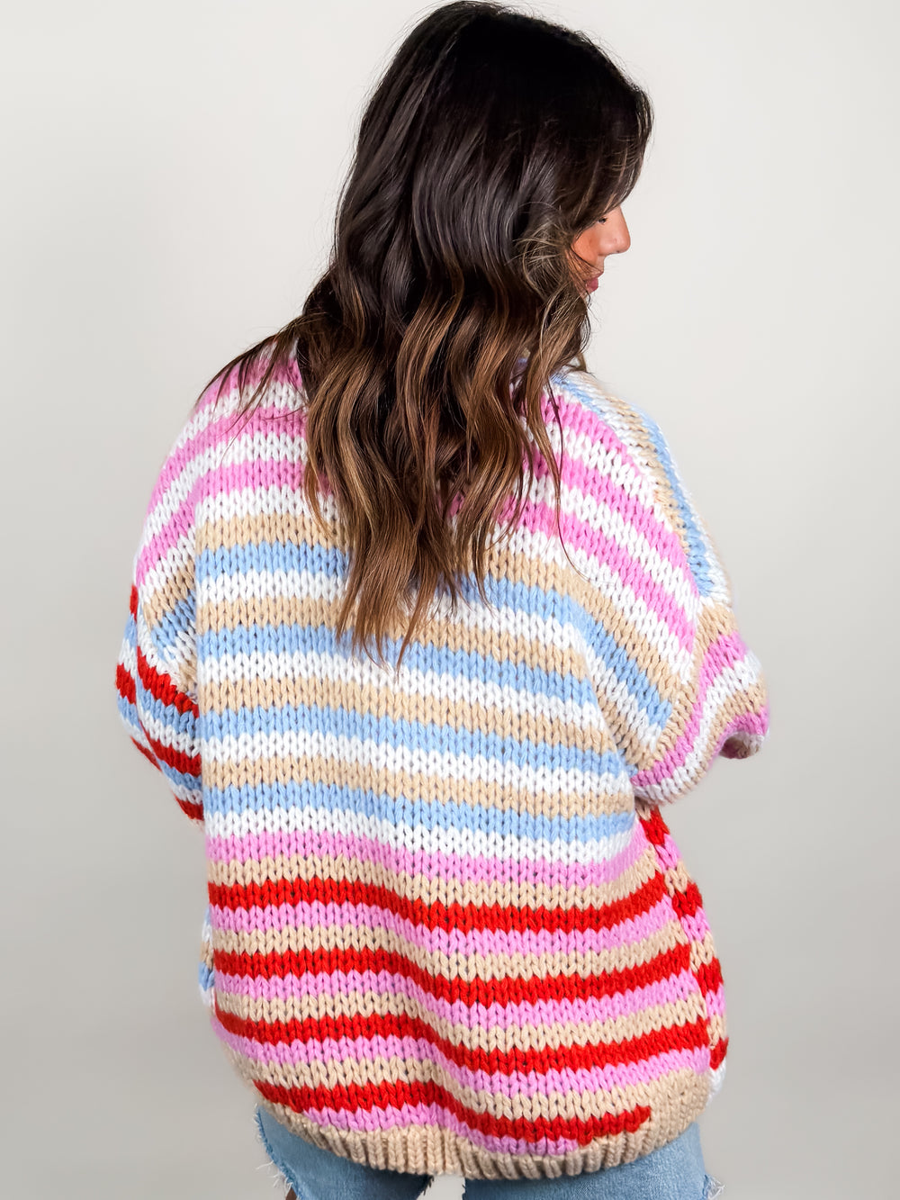 I  Can Do Anything Striped Cardigan