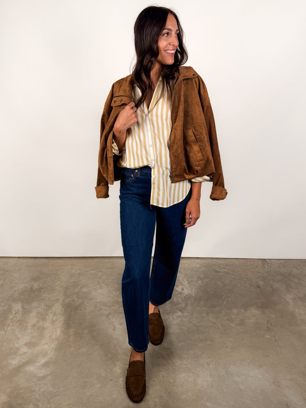 Golden Haven Stripe Button Up