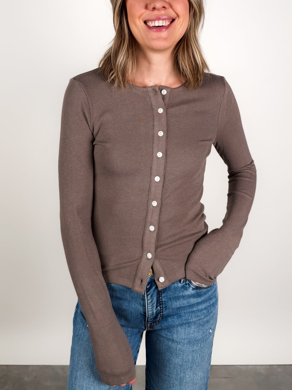 With The Top Down Knit Top