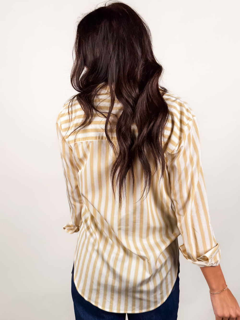 Golden Haven Stripe Button Up