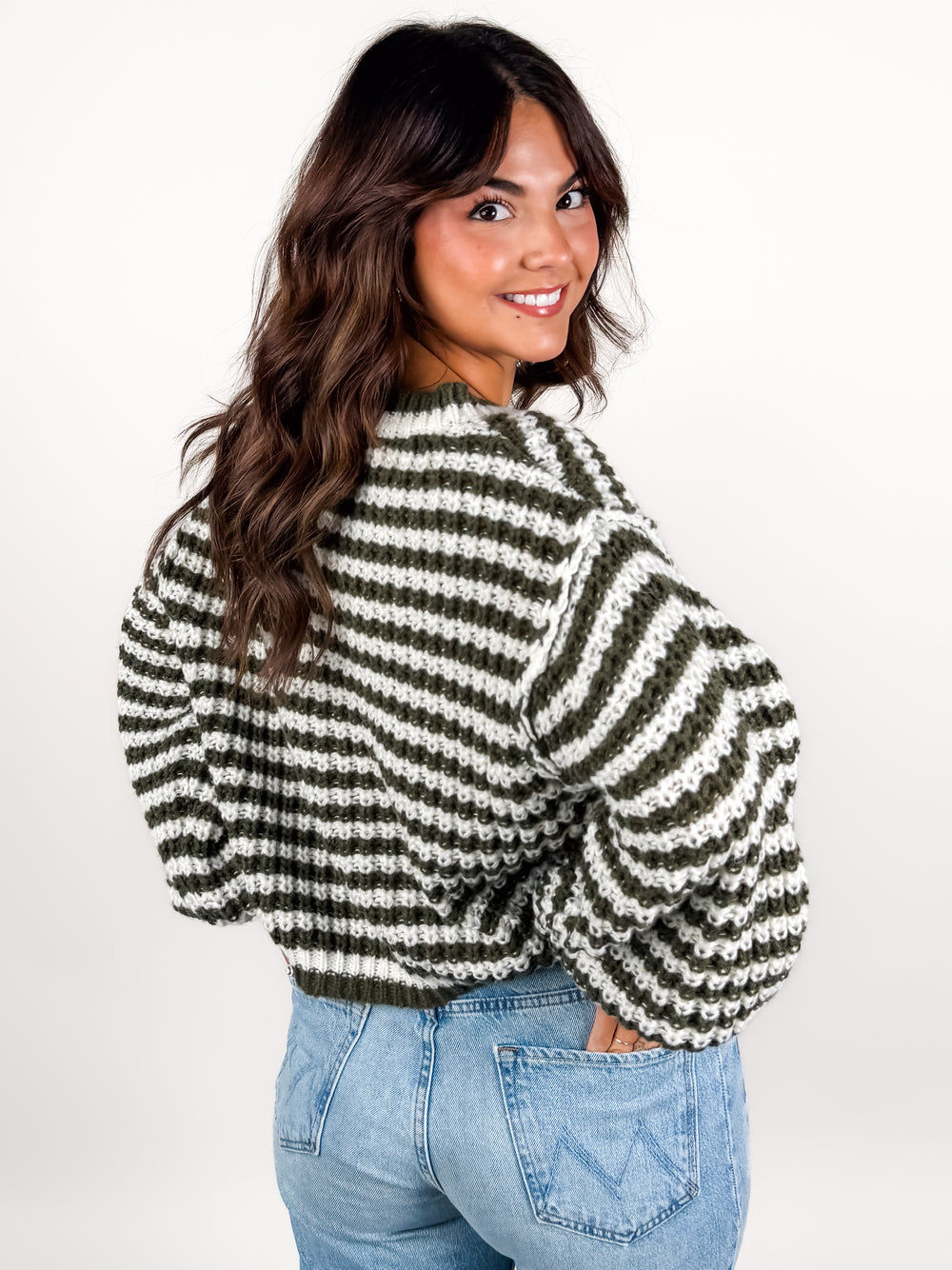 Follow The Leader Striped Sweater