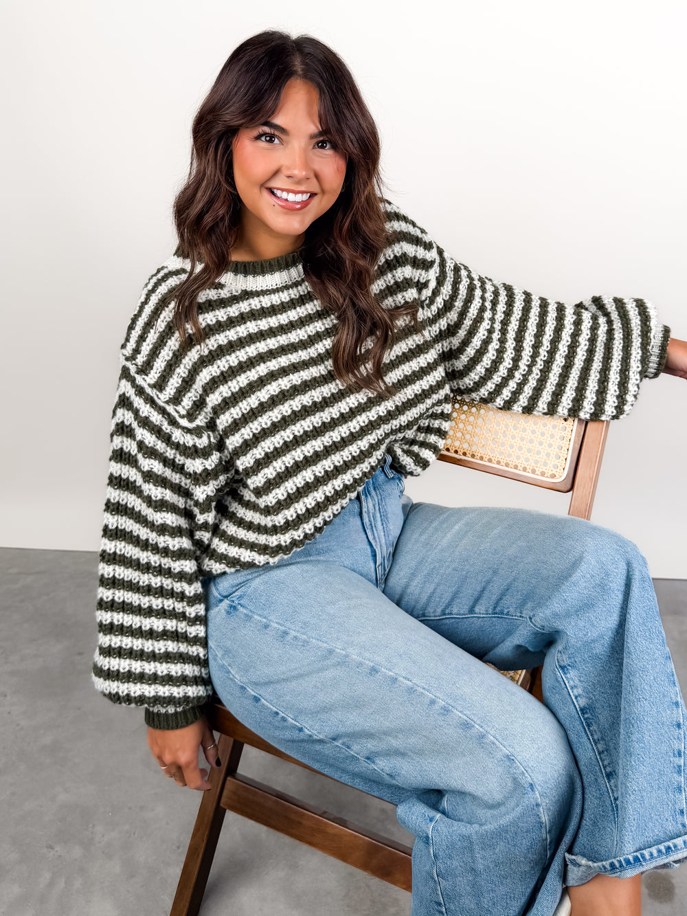 Follow The Leader Striped Sweater