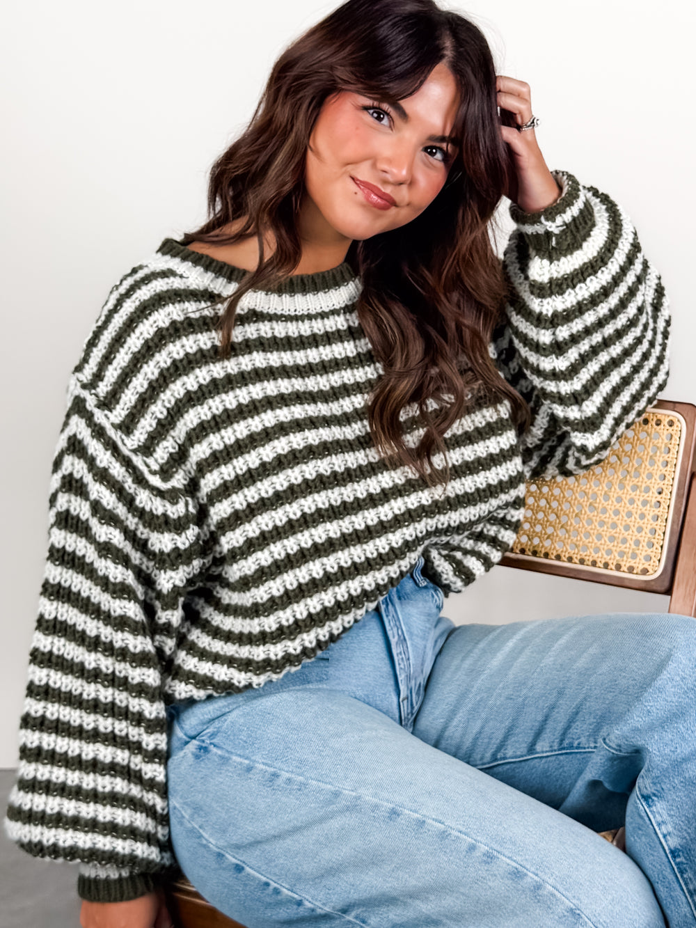 Follow The Leader Striped Sweater