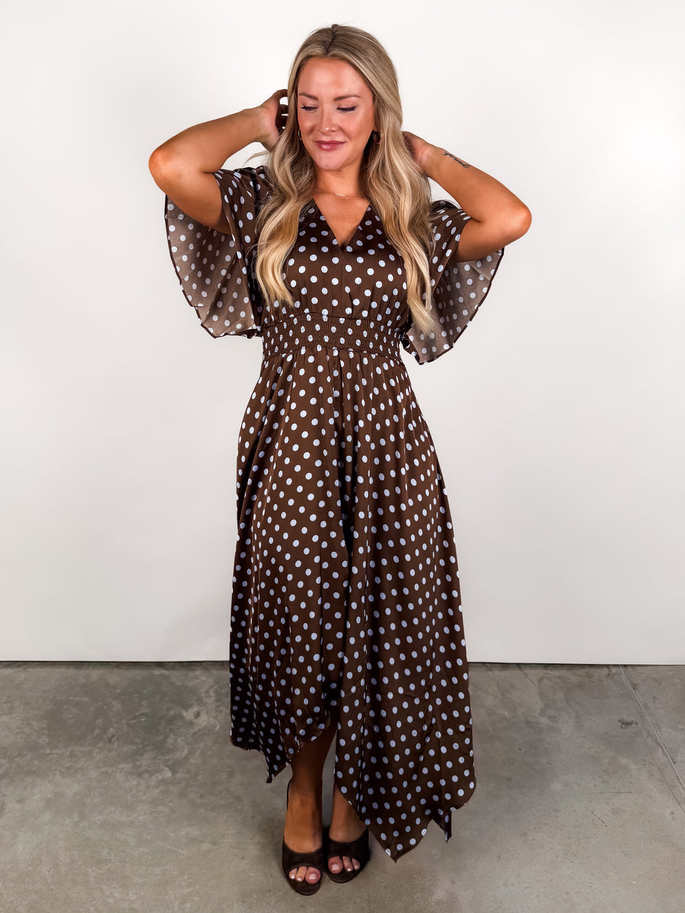 Every Time You Call Polka Dot Dress
