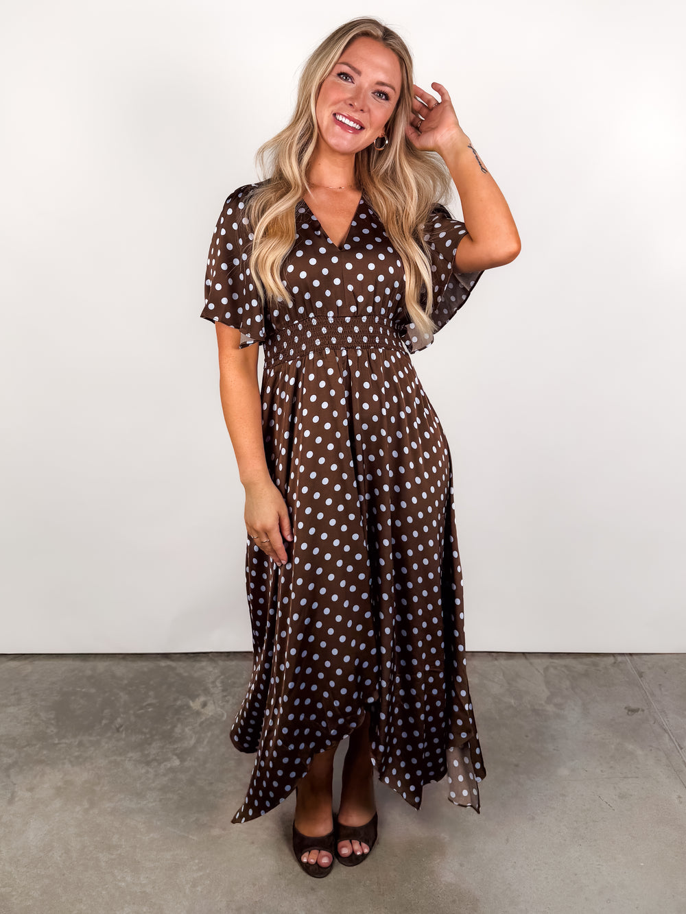 Every Time You Call Polka Dot Dress
