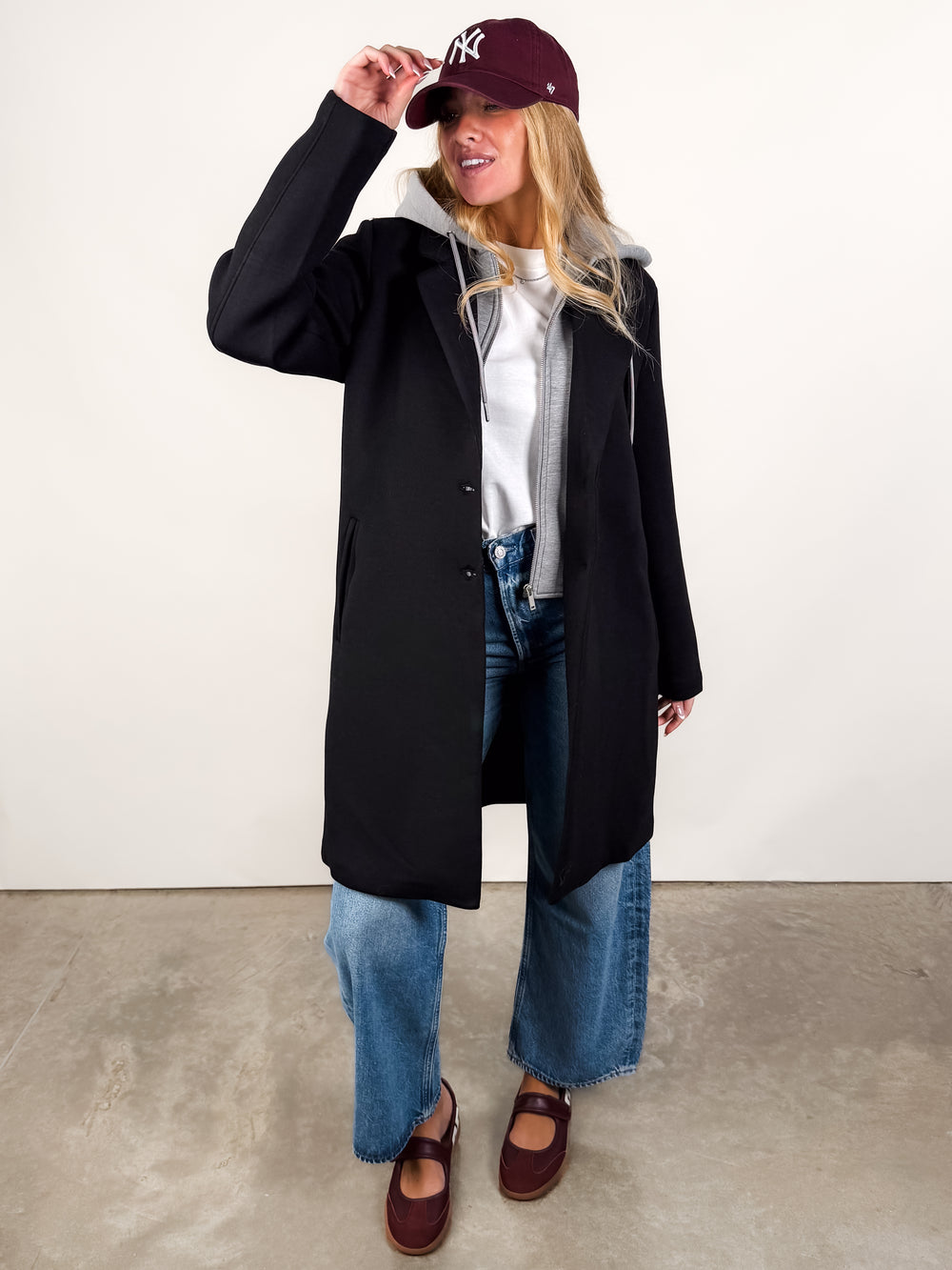 Despina Scuba Coat W/Hood