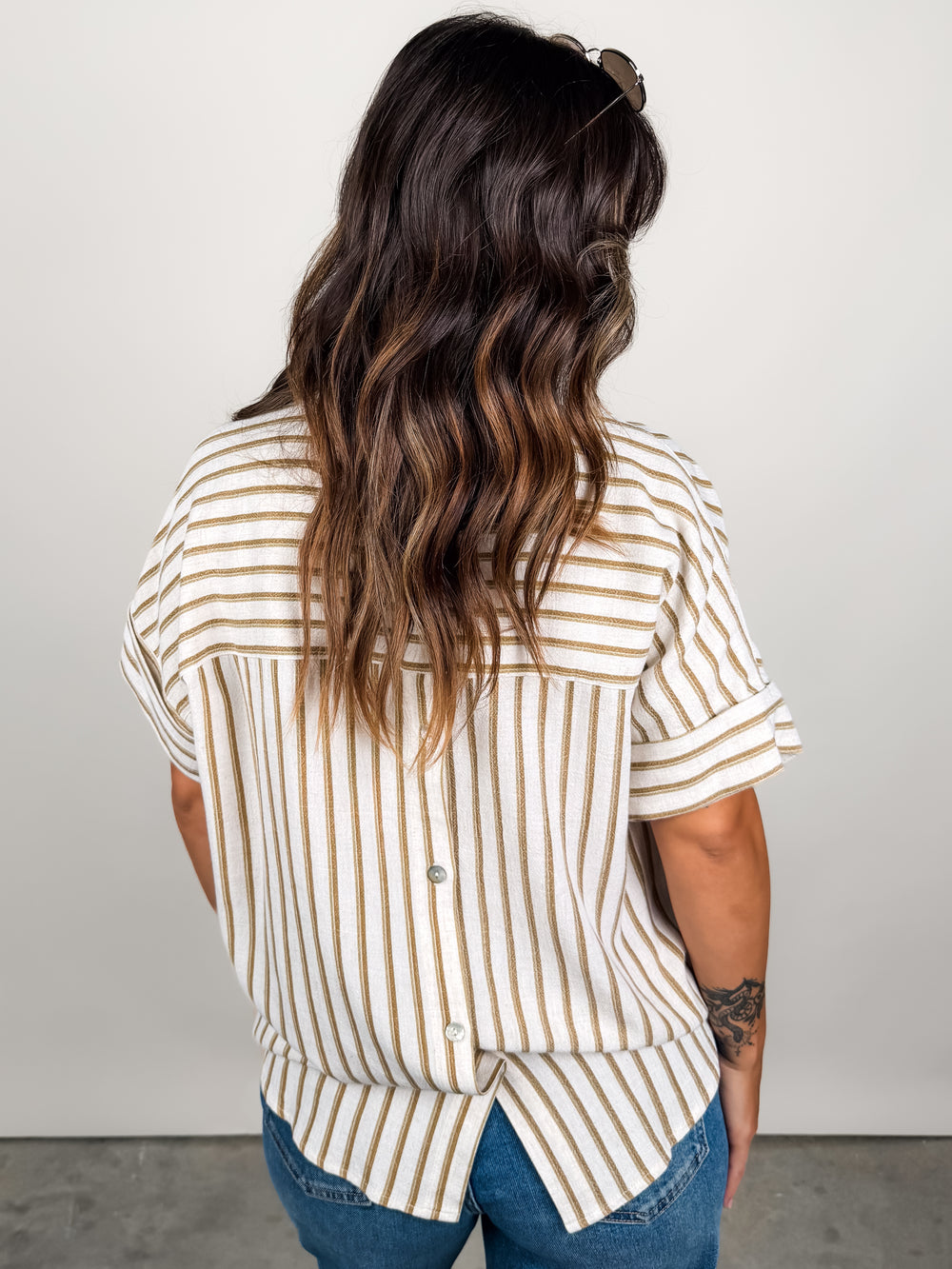 I Am Complete Striped Shirt