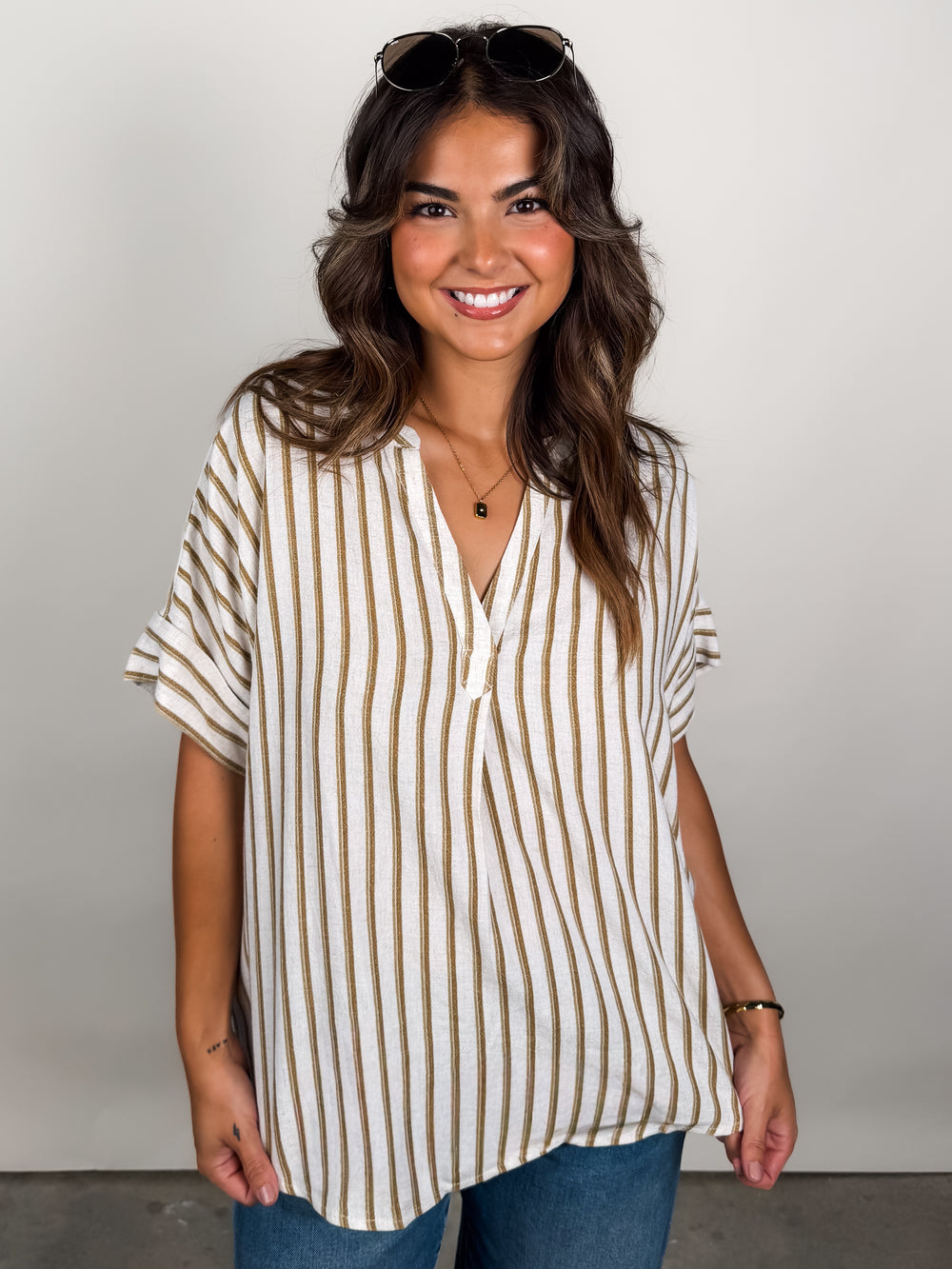I Am Complete Striped Shirt