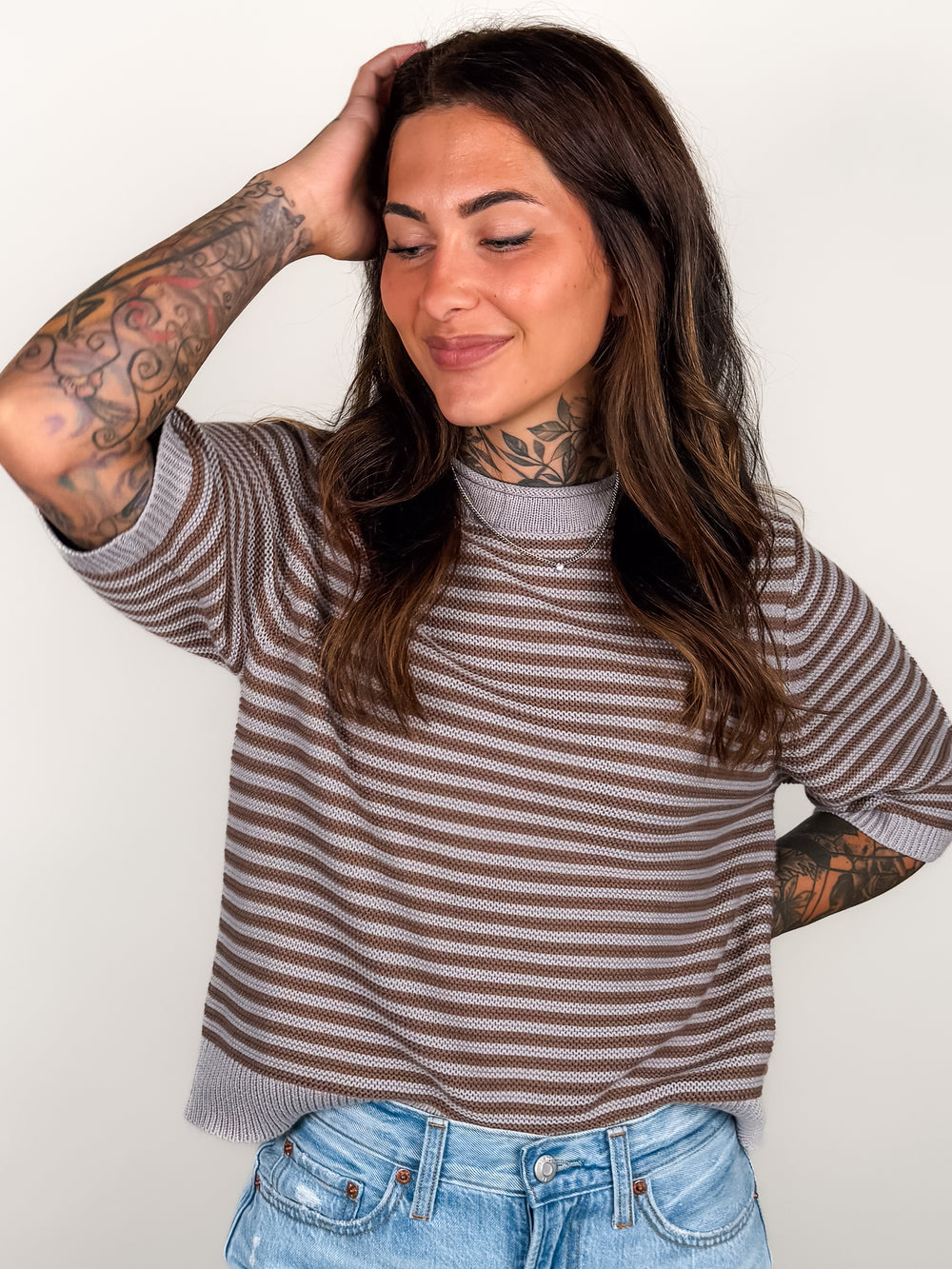 On A Night So Cold Striped Sweater