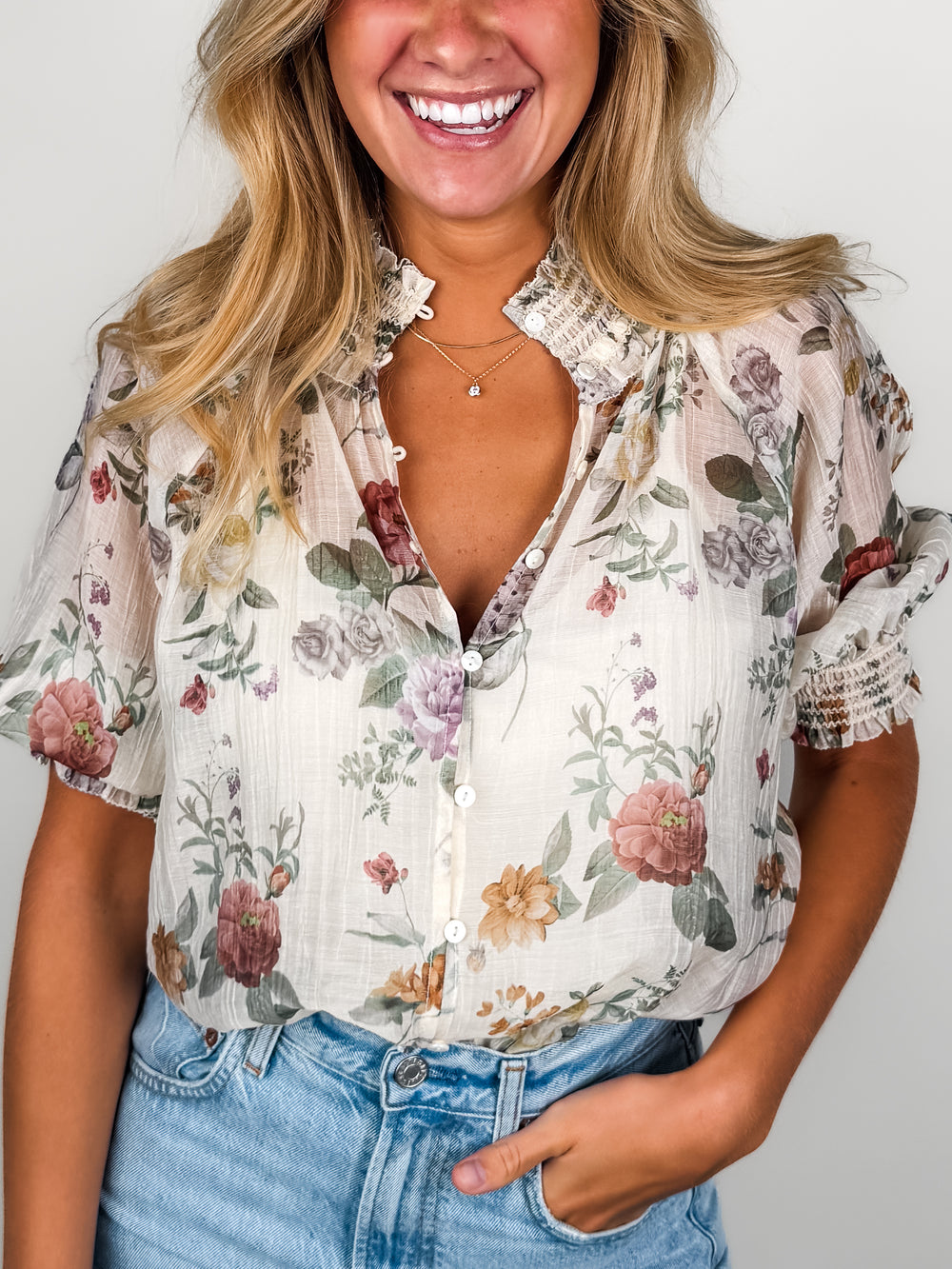 What A Pretty Dream Button Down Shirt
