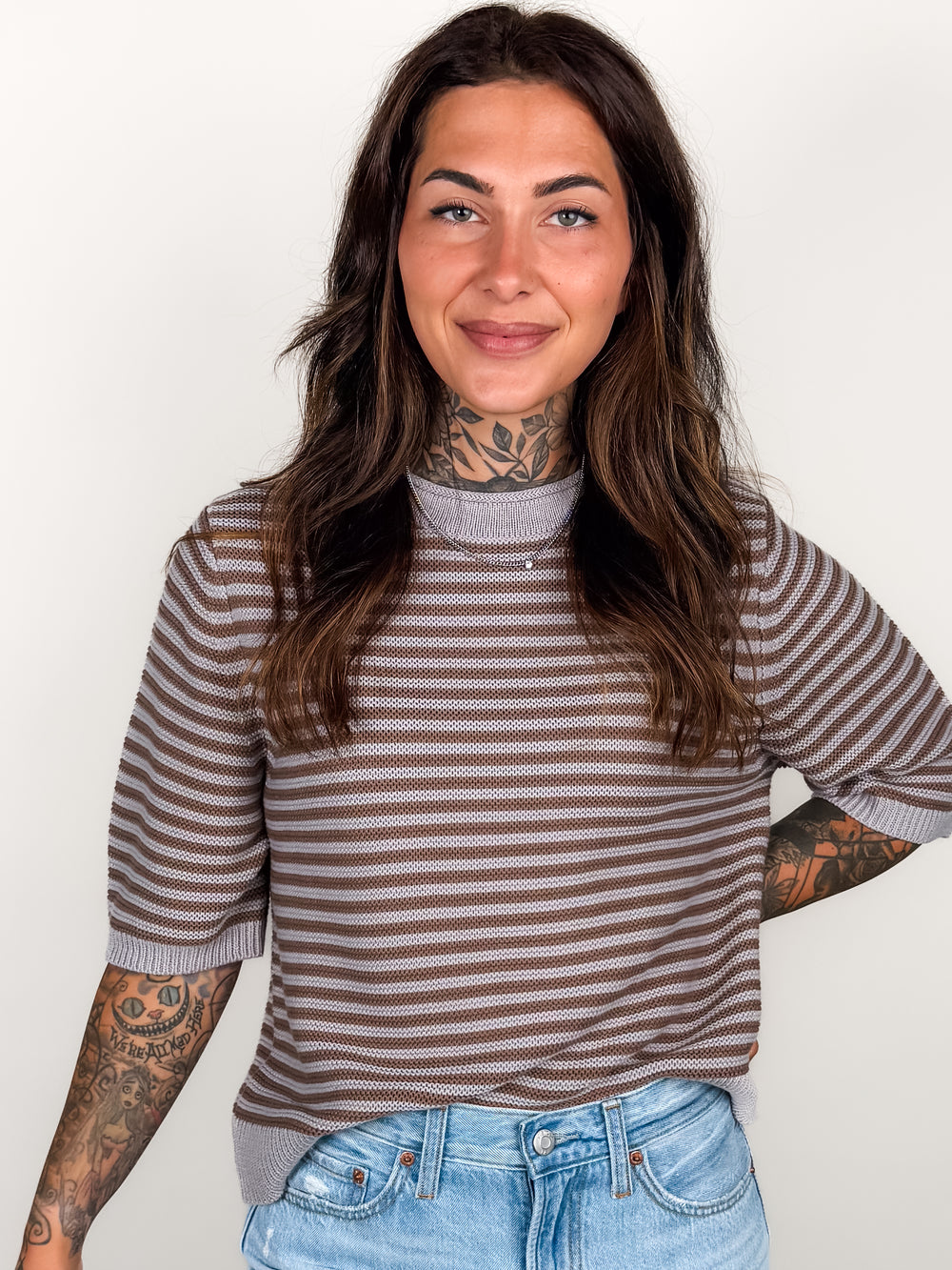 On A Night So Cold Striped Sweater