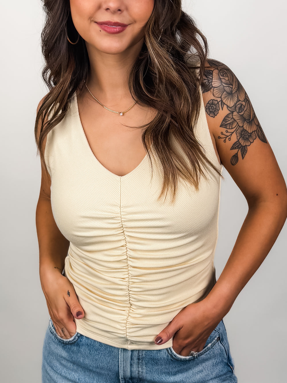 Sunny Side V Neck Tank