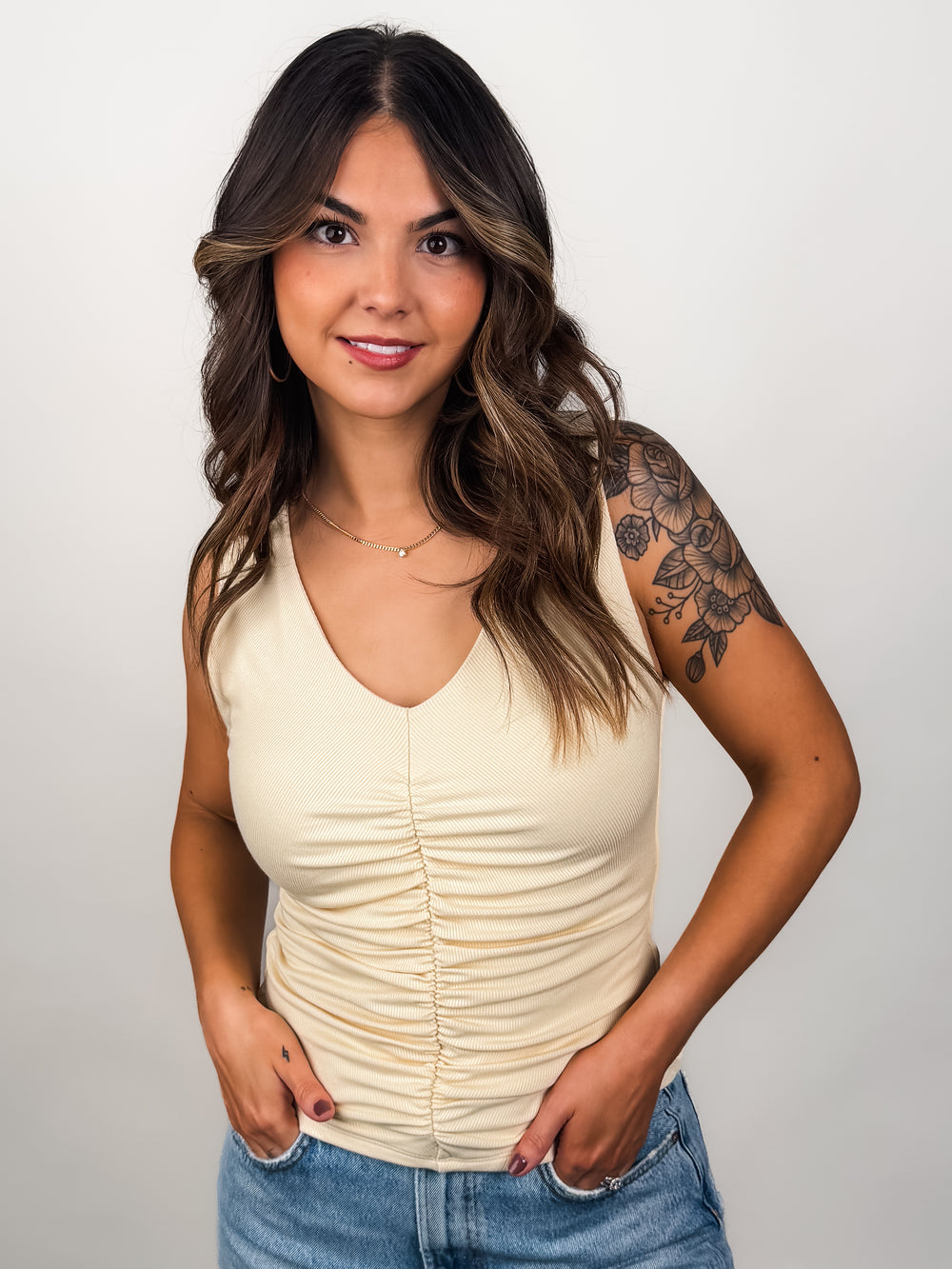 Sunny Side V Neck Tank