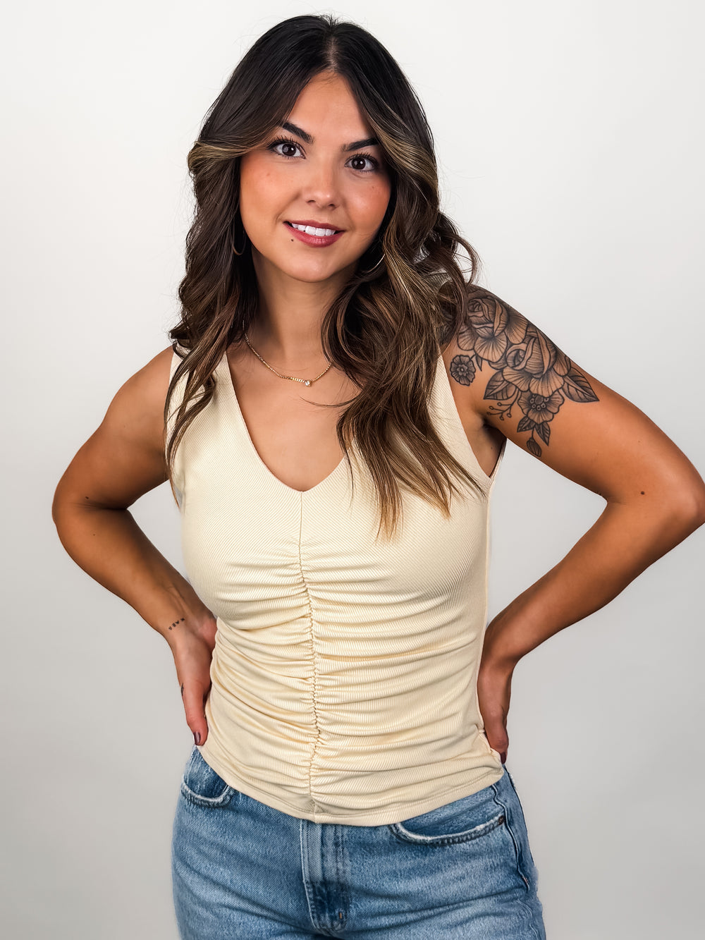 Sunny Side V Neck Tank