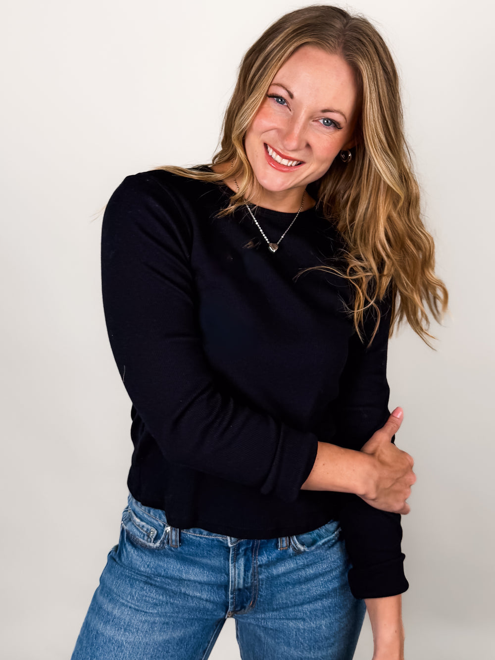 Marcela Long Sleeve Recycled Cotton Rib