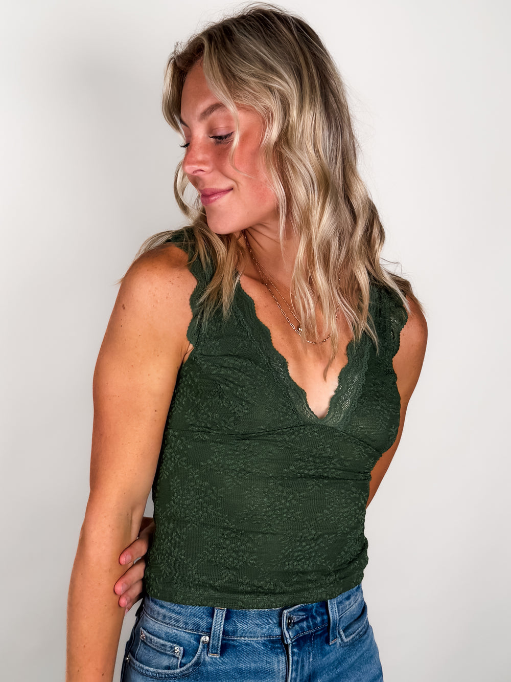 Loved You First Lace Top