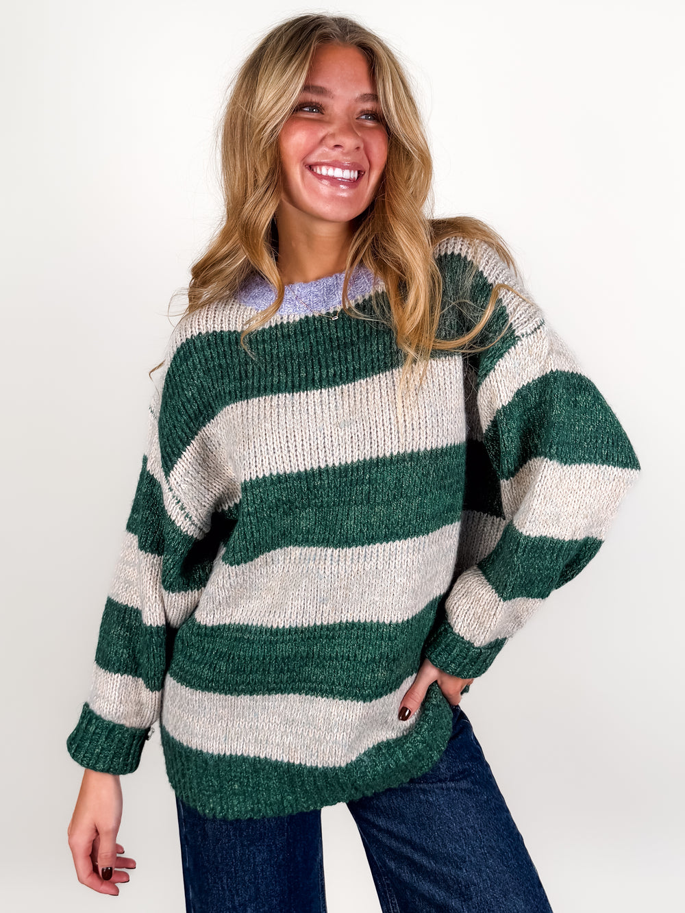 Oversized Striped Sweater
