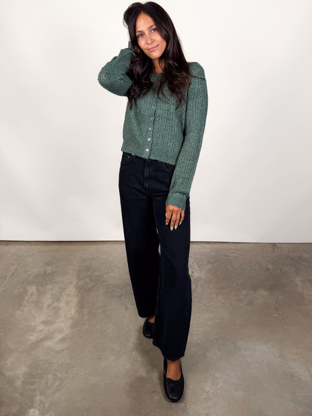 Medina Pointelle Cardigan