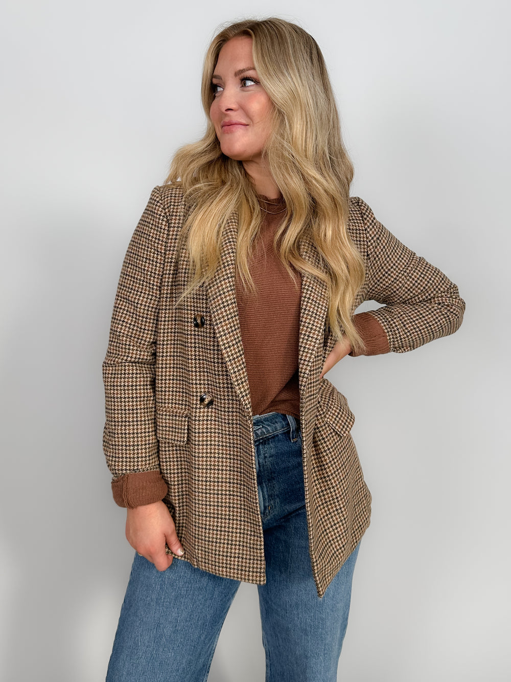 Nicola Houndstooth Blazer