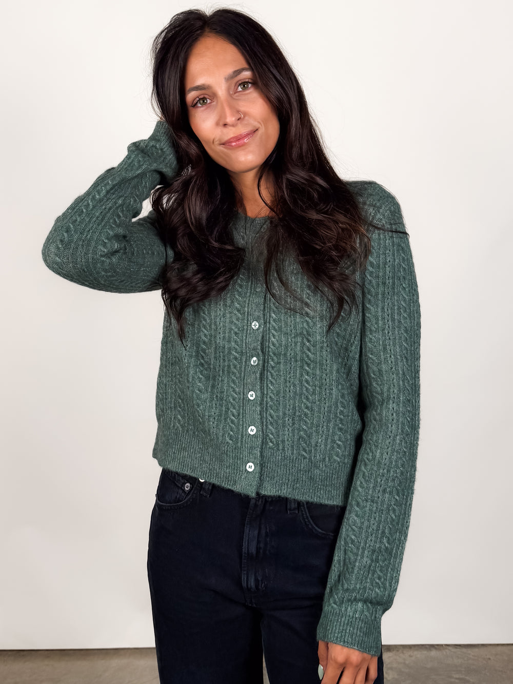 Medina Pointelle Cardigan