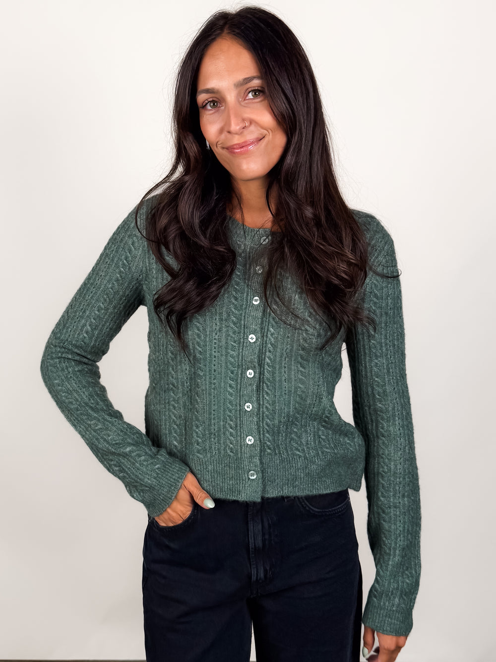 Medina Pointelle Cardigan