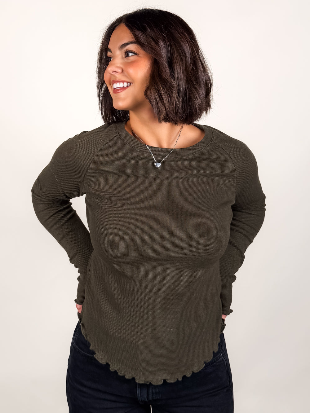 Alot To Learn Thermal Knit L/S Top