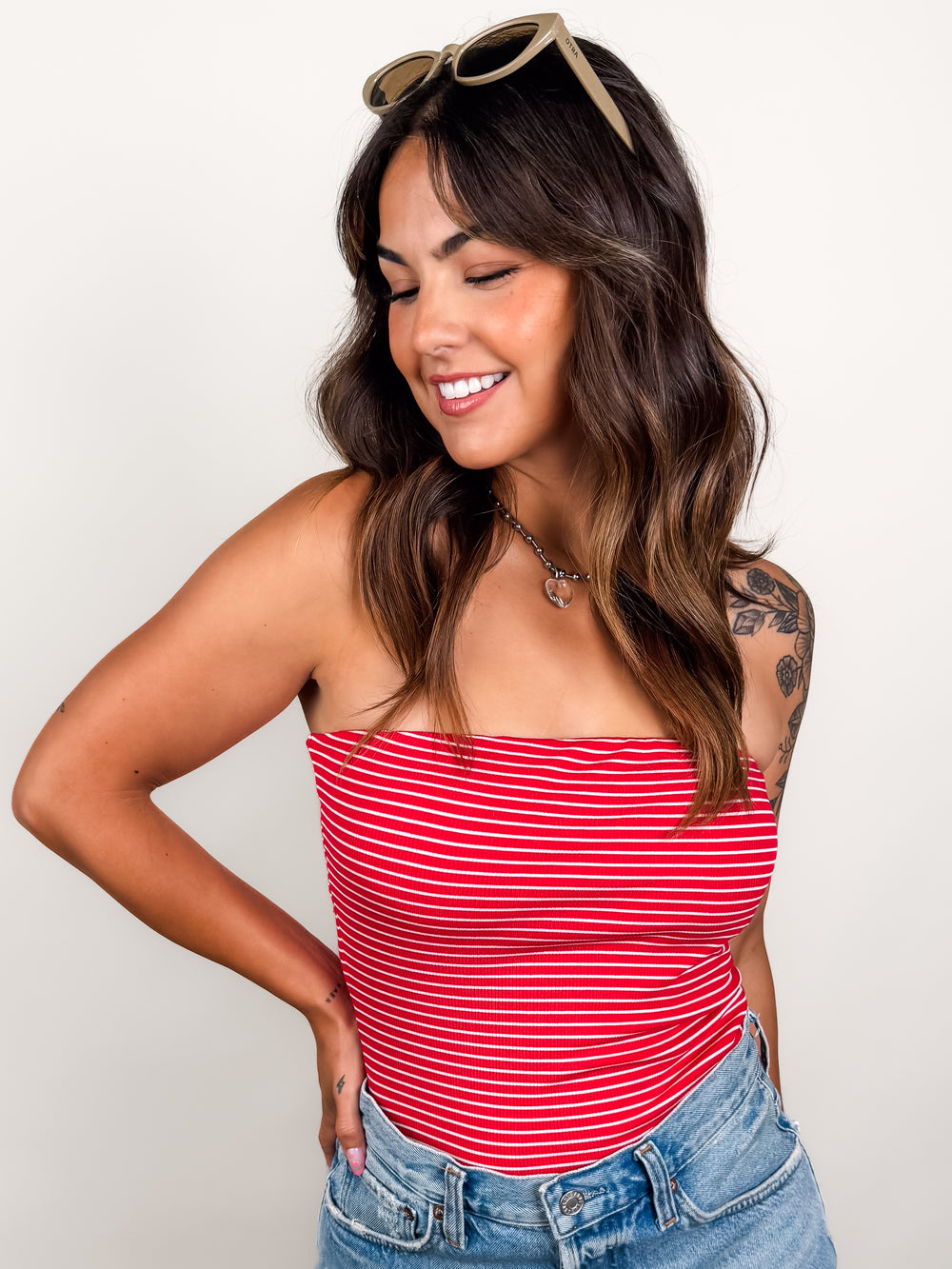 Jukebox Knit Tube Top