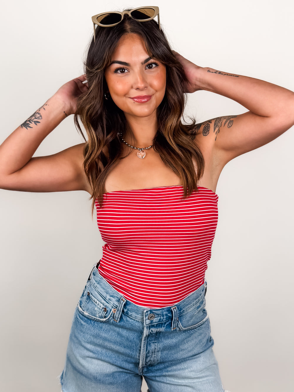 Jukebox Knit Tube Top