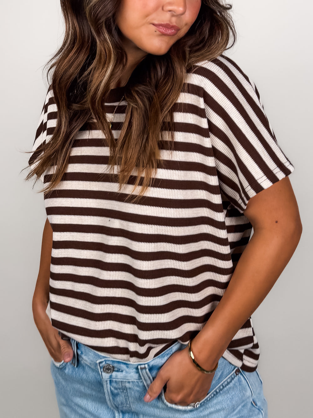 What You Doing Striped Top